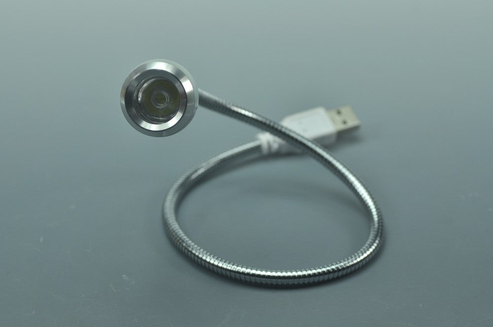 White/Black Flexible USB LED Reading Light Lamp for Computer Laptop Notebook PC Metal Snake