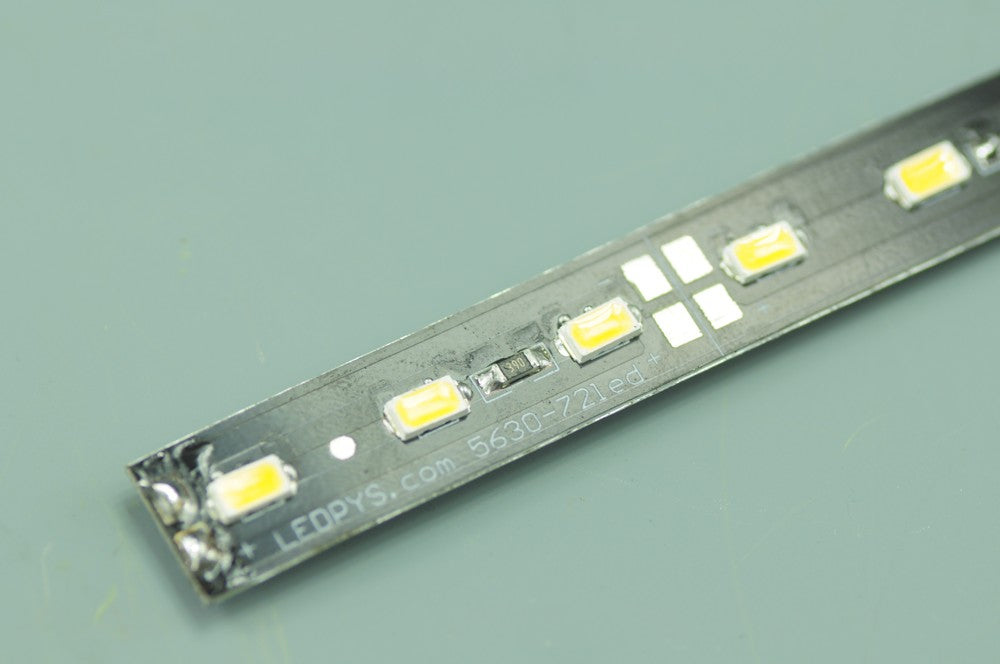 Black 39.3inch 5630 Rigid LED Strips 72LED 1M 12V DC Aluminium Rigid Strip Light For Cabinet/Wardrobe/Celling