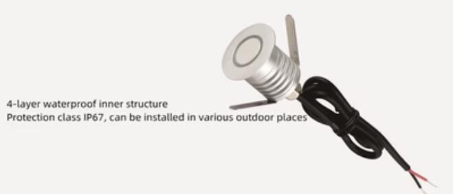8 PCS Pack DC12V-24V 1W/3W IP67 Outdoor Waterproof LED Wall Light Corridor Ladder Step LED Lights