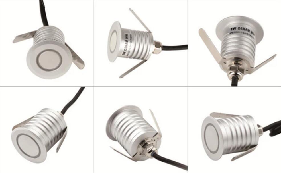 8 PCS Pack DC12V-24V 1W/3W IP67 Outdoor Waterproof LED Wall Light Corridor Ladder Step LED Lights