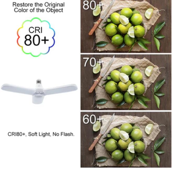 45W Deformable LED Garage Ceiling Lights 4500LM 6500K White 400 Watt Equivalent CRI80+ E26/E27 Base