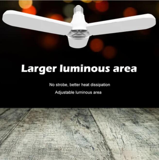 45W Deformable LED Garage Ceiling Lights 4500LM 6500K White 400 Watt Equivalent CRI80+ E26/E27 Base
