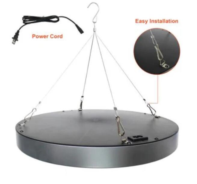 LED Grow Light 50W AC90~265V 250LEDs Round Plant Growing Lamp Red and Blue LED Chips Indoor Greenhouse Plant Grow Indoor Plants LED Lamp