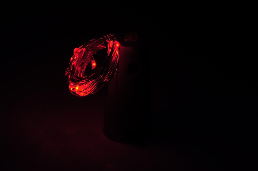 Hot style light-emitting led red wine cork light string of copper wire light string of 20 light lamp