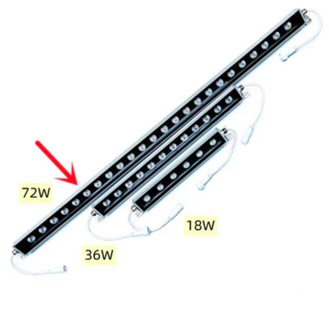 40'' RGBW SMD5050 24V 72W LED Wall Washer Light, Tempering Glass Cover IP67 Waterproof Grade,Energy Saving Linear Strip Light Supplies for Bridge, Hotel, Mega Bar Christmas Advertising Boards, Billboard,Building Commercial Lighting