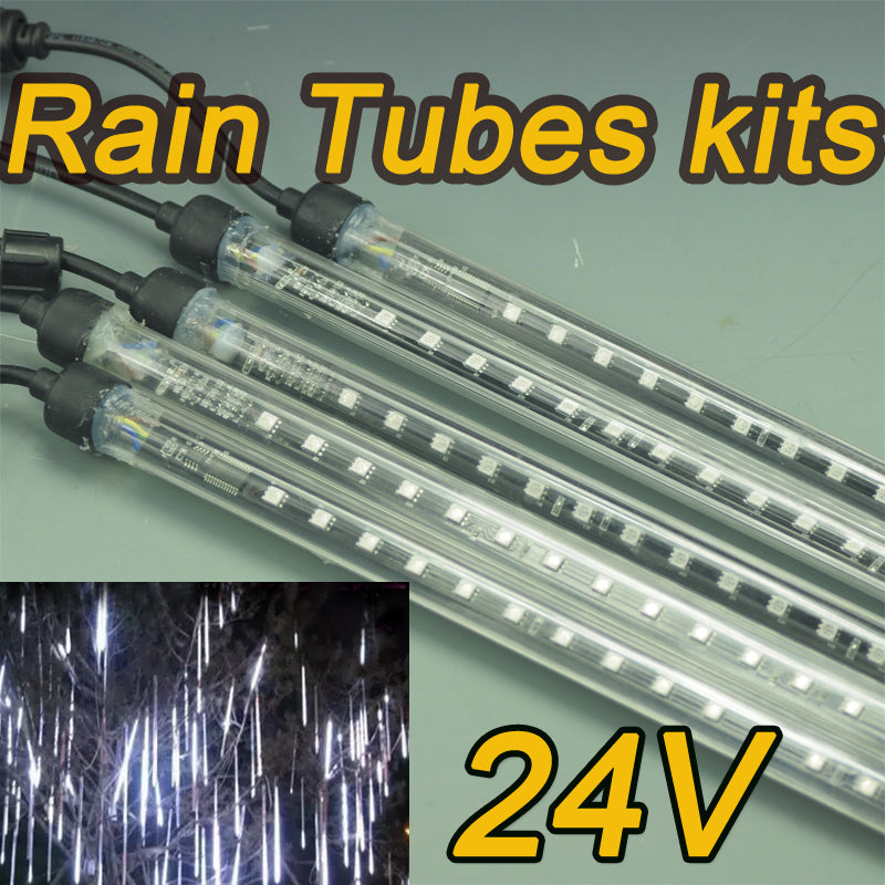24V LED Meteor Rain Kit with Remote Controller 5pcs 1meter(39.7")