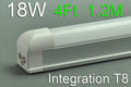 Integration T8 LED  Light 18W  T8 1.2Meter 4FT LED Fluorescent Lighting