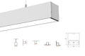 2.5 meter 98.4" Suspended LED Aluminum Profile LED Channel Suit 60mm Flexible LED Strips