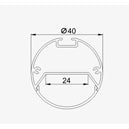 1 Meter  39.4â€ Aluminum LED Suspended Tube Light LED Profile Diameter 40mm suit 24mm Flexible led strip light