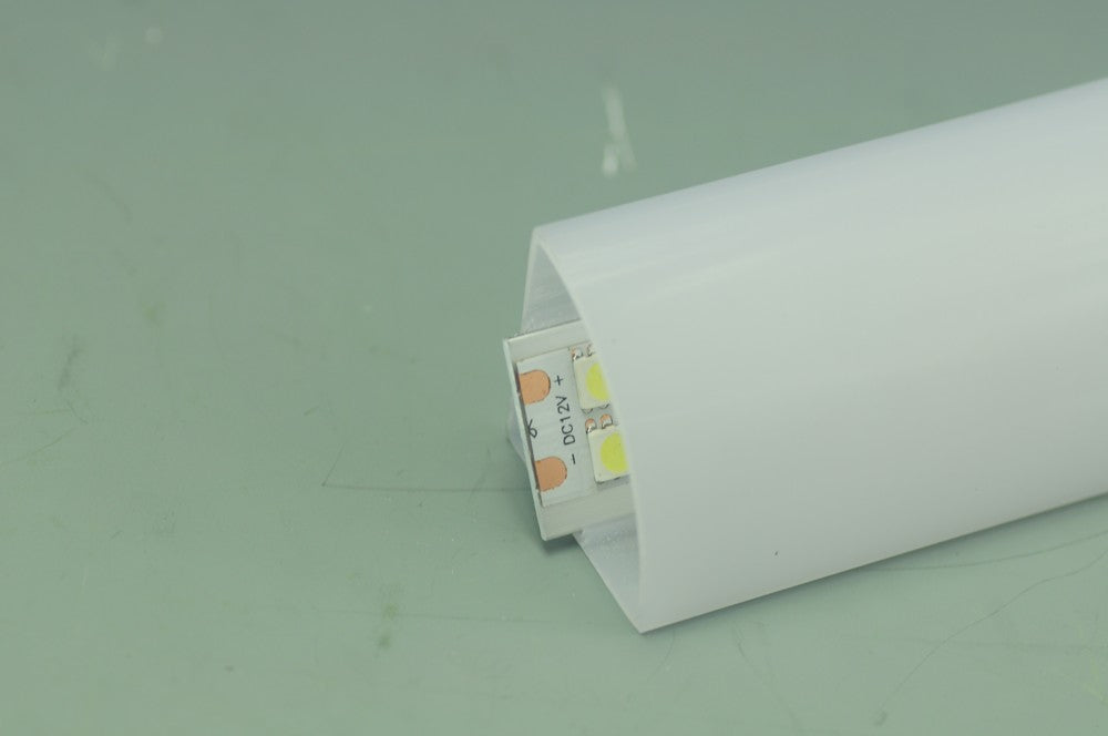Plastic Waterproof LED Profile 90 degree right angle IP65 led channel housing For 20.9mm Flexible Strip light