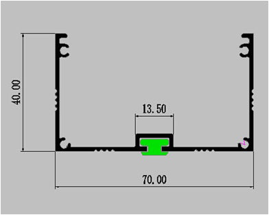 1 Meter  39.4â€ Aluminum LED Suspended Tube Light LED Profile Diameter 70mm suit 40mm Flexible led strip light