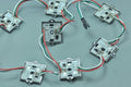5050 SMD LED Modules Square RGB 5050 Modules 32X32MM Metal 3Leds Iron Shell 12V 0.96W Waterproof Modules