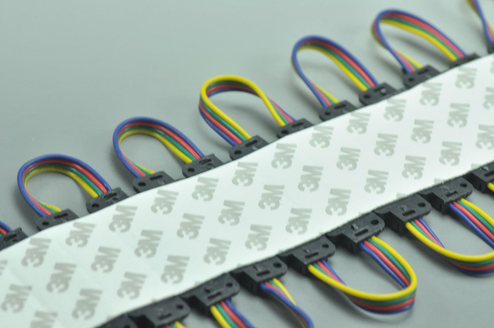 Wholesale Black 5050 SMD LED Modules RGB 3 LED 5050 Modules 65x18MM 12V 0.75W Waterproof Modules