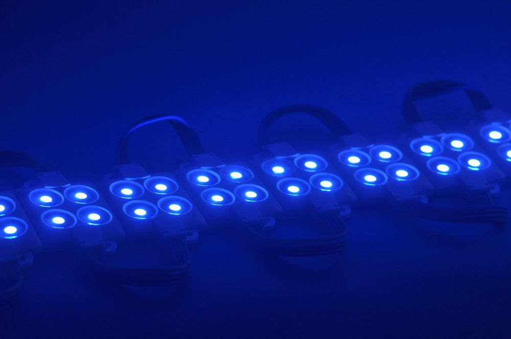 Wholesale 5050 SMD LED Modules RGB 4 LED 5050 Modules 32x32MM 12V 0.75W Waterproof Modules