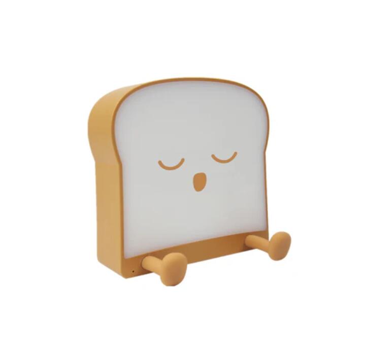 Meme Toast Bread LED Night Light Rechargeable Desk lamp with Timer for Baby Girls Boys