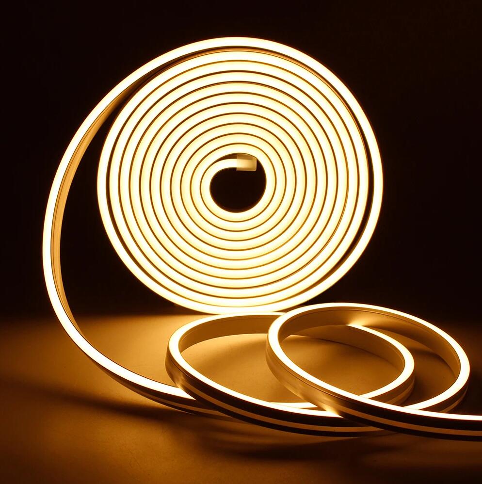 16.5ft/5M DC12V T1212 Silicone Waterproof Neon Flexible Strip LED Lights with 600LED SMD3528 LED