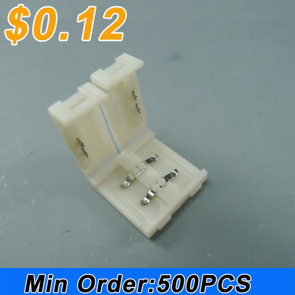 Wholesale LED Strip Clip  for 5050 3528 5630 Single Color Strip Connect optional 10mm 8mm 12mm 2pin Easy adapter
