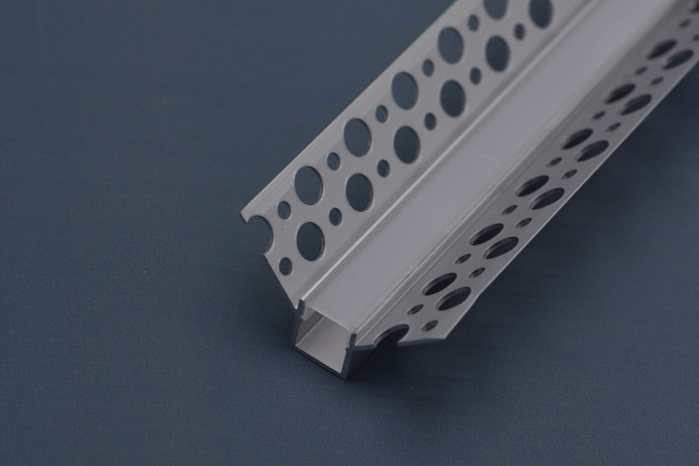 2 Meter 78.7â€ Recessed LED Corner Channels  46mm x 26mm Seamless  Led Housing