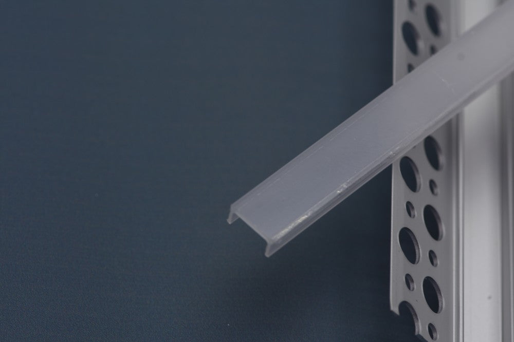 2.5 Meter 98.4â€ Recessed LED Corner Channels  46mm x 26mm Seamless  Led Housing