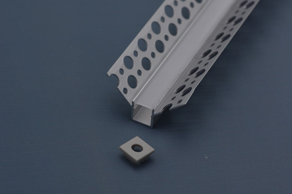 2 Meter 78.7â€ Recessed LED Corner Channels  46mm x 26mm Seamless  Led Housing