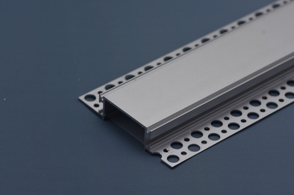 2.5 Meter 98.4â€ Recessed LED Corner Channels  88mm x 18.5mm Seamless  Led Housing