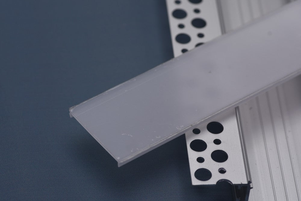 2.5 Meter 98.4â€ Recessed LED Corner Channels  88mm x 18.5mm Seamless  Led Housing