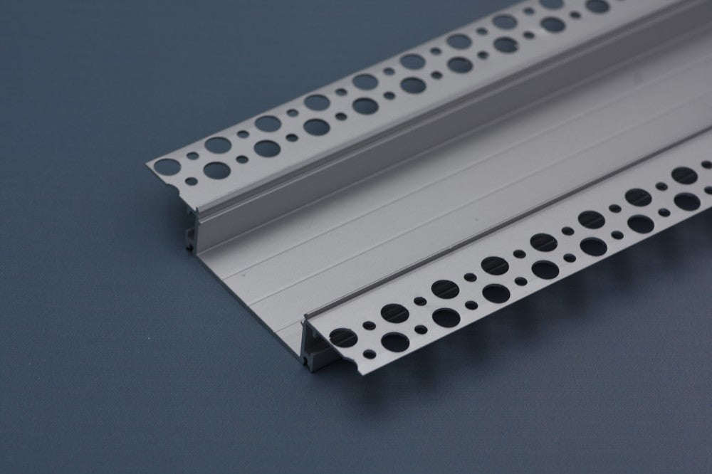 3 Meter 118.1â€ Aluminum Recessed LED Corner Strip Channel  104mm x 15.5mm Seamless Led Profile