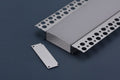 3 Meter 118.1â€ Aluminum Recessed LED Corner Strip Channel  104mm x 15.5mm Seamless Led Profile