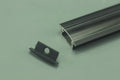 0.5 meter 19.7" Black LED Aluminium Super Slim 8mm Extrusion Recessed LED Aluminum Channel   LED Profile  With Flange