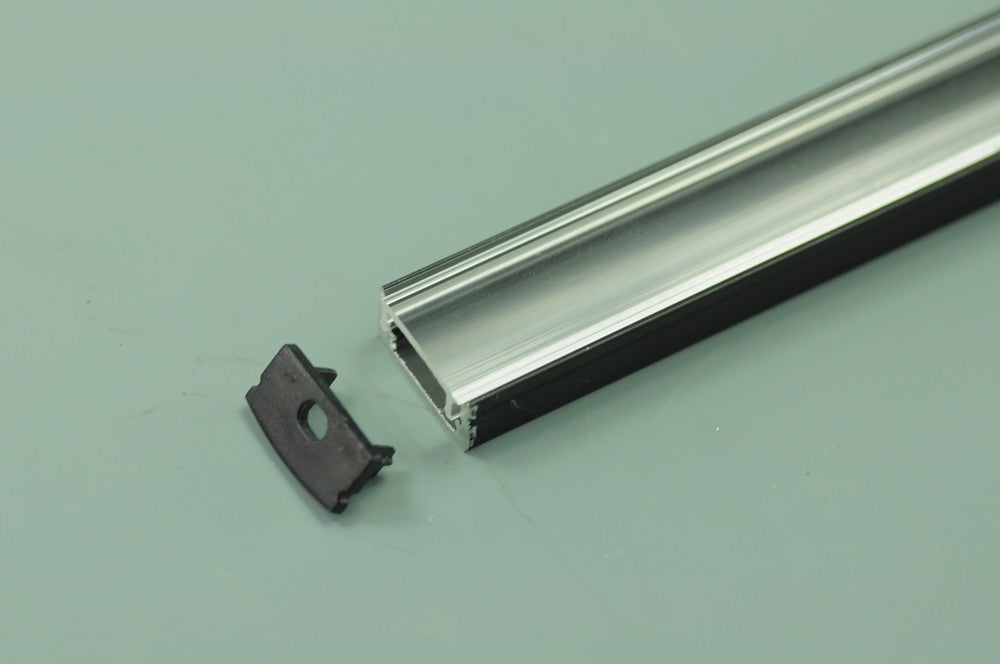 0.5 meter 19.7" Black LED Aluminium Channel 8mm Recessed U Type LED Aluminum Channel  LED Profile Inside Width 12.2mm