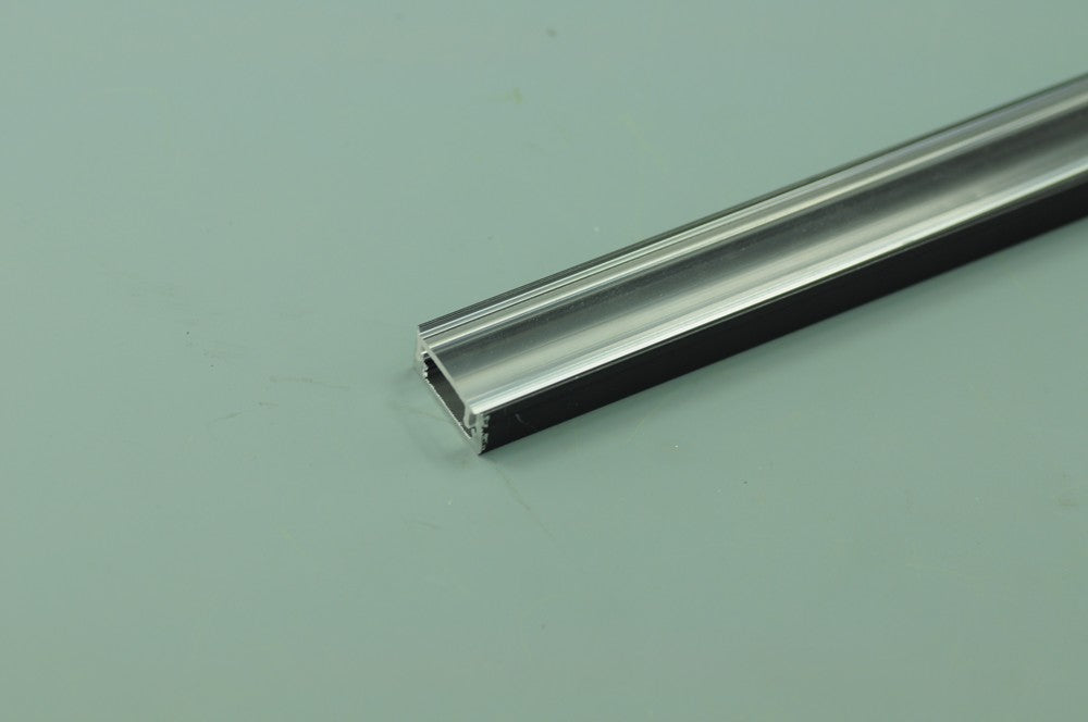 Black LED Aluminium Channel 8mm Recessed U Type LED Aluminum Channel 1 meter(39.4inch)  LED Profile Inside Width 12.2mm
