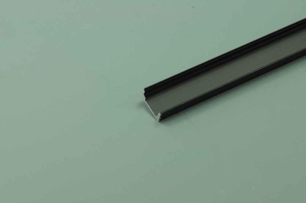 3 Meter 118.1â€ Black LED Aluminium Channel 8mm Recessed U Type LED Aluminum Channel   LED Profile Inside Width 12.2mm