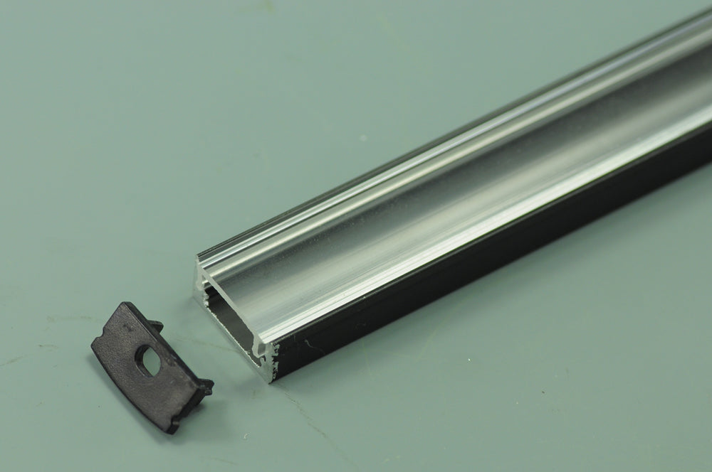 1.5 meter 59" Black LED Aluminium Channel 8mm Recessed U Type LED Aluminum Channel  LED Profile Inside Width 12.2mm