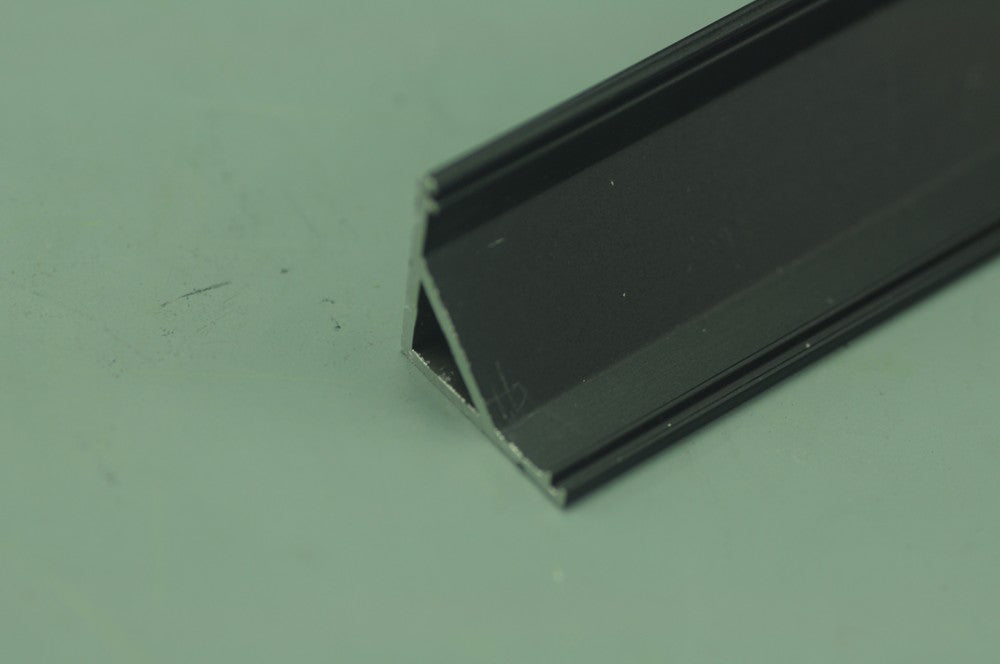 0.5 meter 19.7" Black LED U Rectangle Aluminium Channel PB-AP-GL-005-B  16 mm(H) x 16 mm(W) For Max Recessed 10mm Strip Light LED Profile
