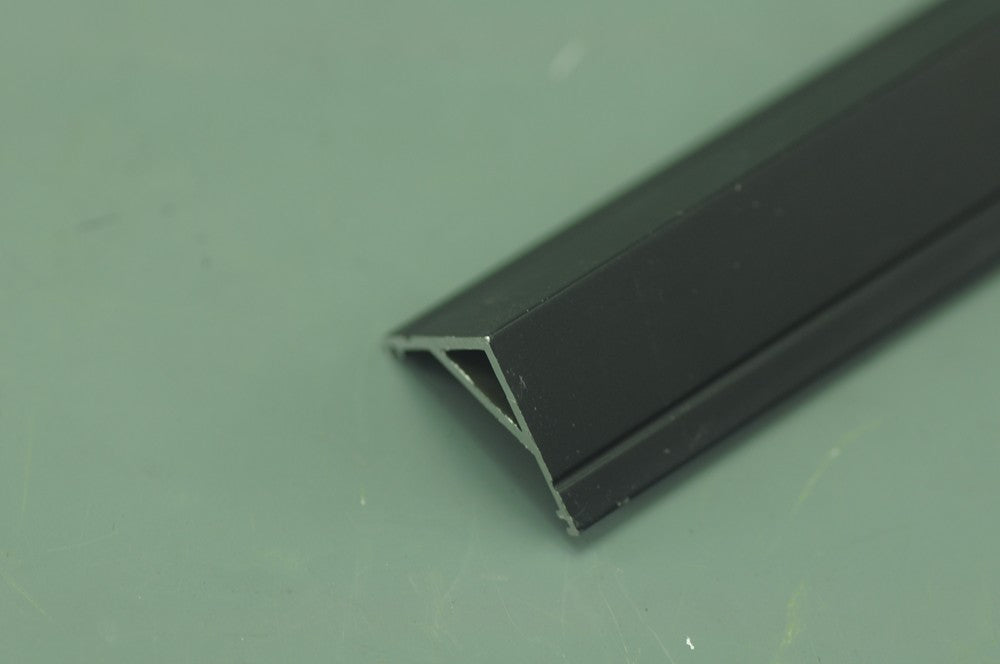 0.5 meter 19.7" Black LED U Rectangle Aluminium Channel PB-AP-GL-005-B  16 mm(H) x 16 mm(W) For Max Recessed 10mm Strip Light LED Profile
