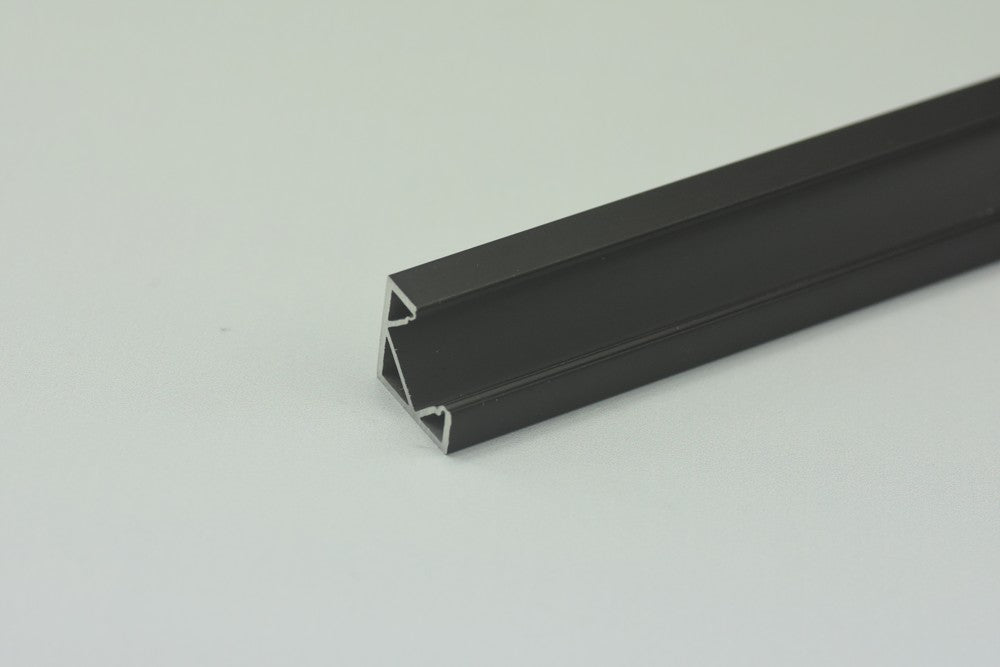 1.5 meter 59" Black LED Aluminium Profile LED Strip Light Aluminium Profile  V Flat Type Rail Aluminium