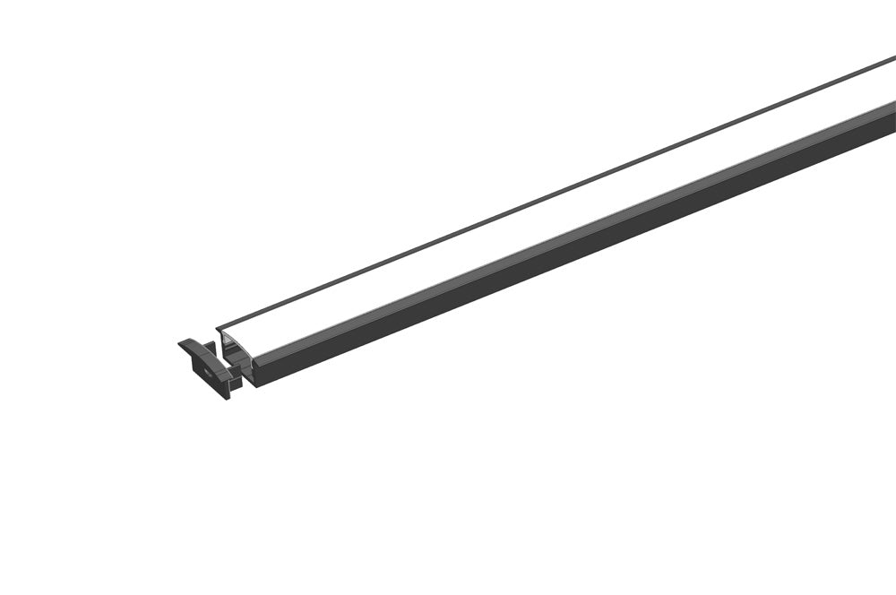 3 meter 118.1" Black Super wide 20mm Strip Recessed  LED Aluminium Extrusion Recessed LED Aluminum Channel   LED Profile