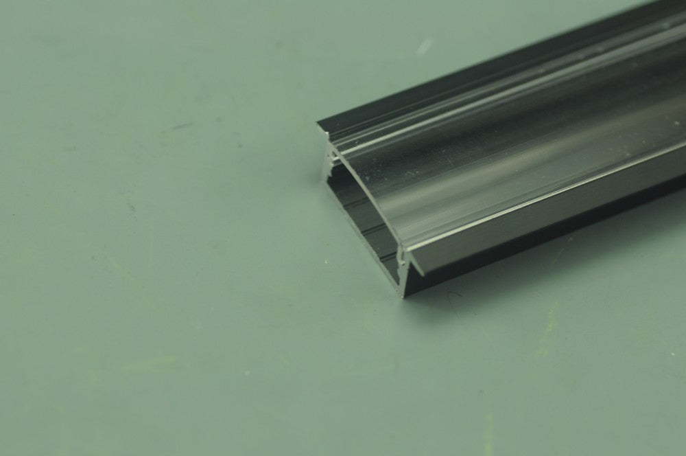 3 meter 118.1" Black Super wide 20mm Strip Recessed  LED Aluminium Extrusion Recessed LED Aluminum Channel   LED Profile