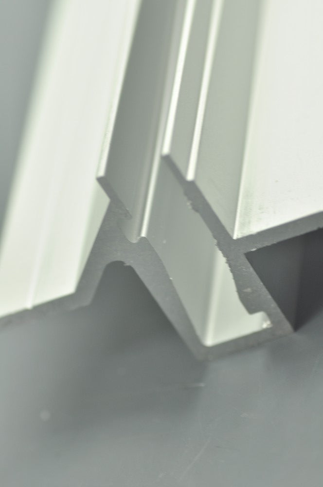 LED Recessed aluminum profile for Shelf Light with glass insert install glass LED Extrusion