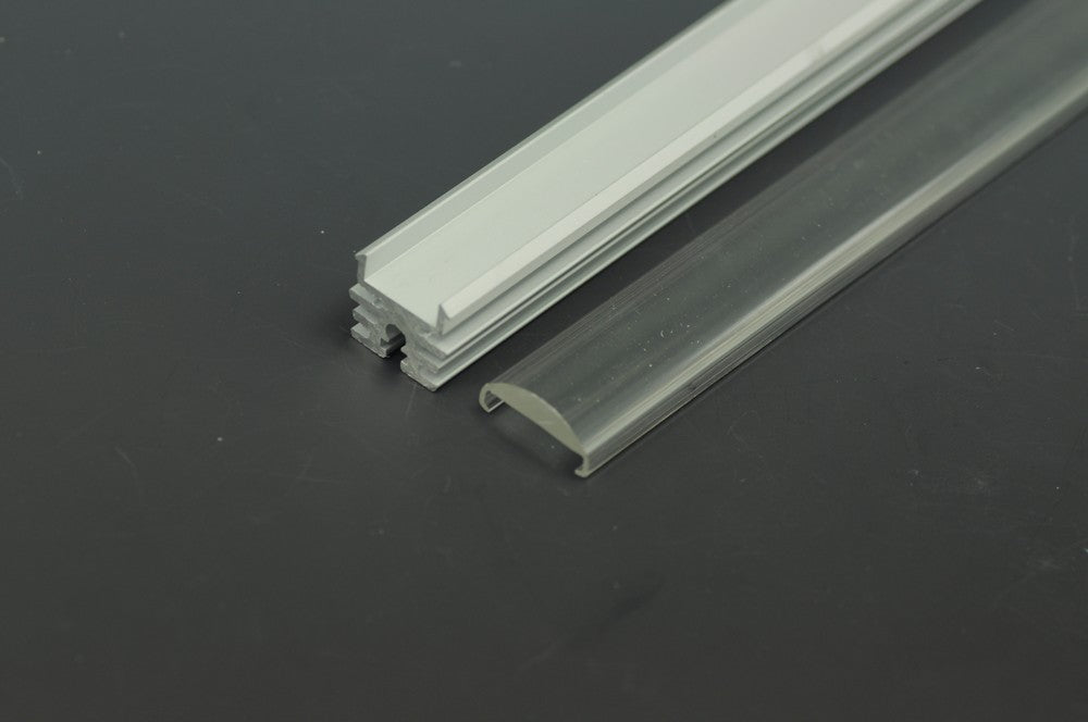 LED Aluminium Channel 1 Meter(39.4inch) LED profile With 90 Degrees Lens For Rigid LED Module 5630 2538 LED Strip