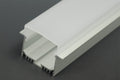 2.5 Meter 98.4â€œ LED Aluminium Channel Recessed Aluminum LED profile with dropped cover LED Channel For 5050 5630 Multi Row LED Strip Lights
