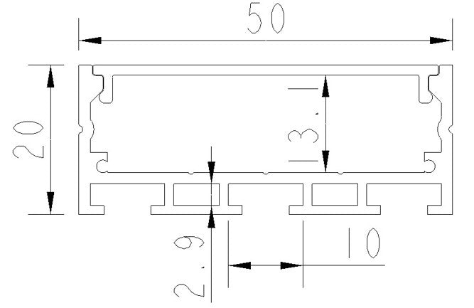 2.5 meter 98.4" Super width 50mm PB-AP-GL-5020