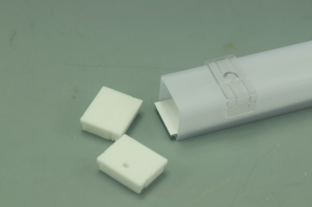 plastic Waterproof LED Profile square IP65 led channel housing For 20.9mm Flexible Strip light