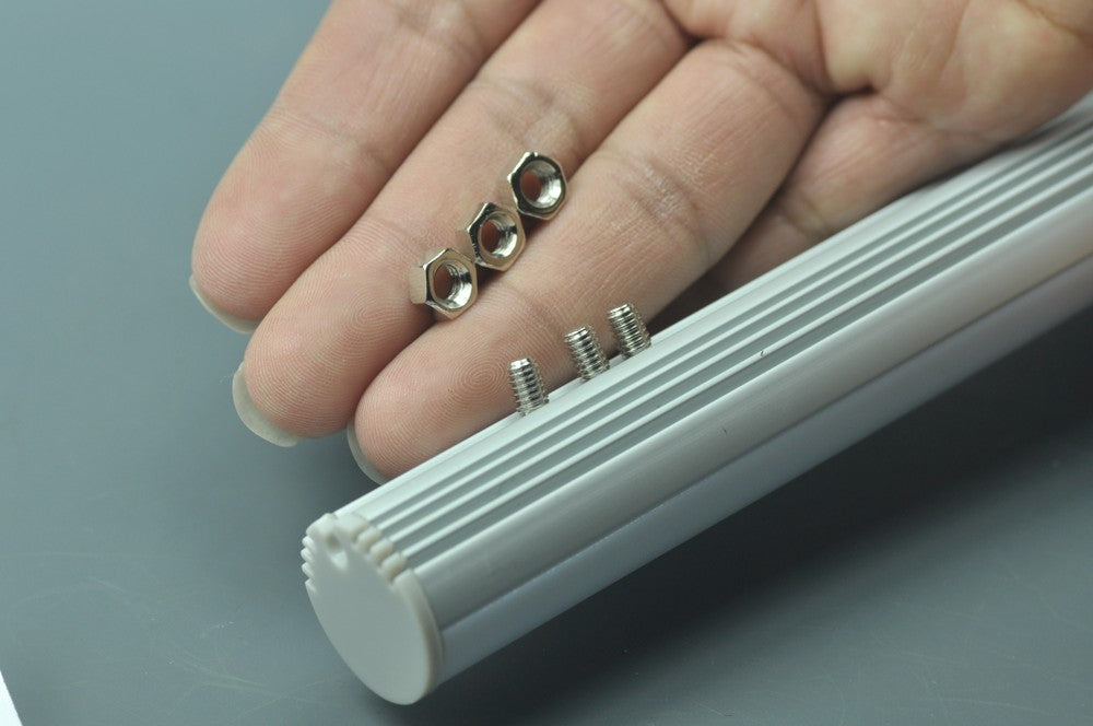 Wall Strip Light Bar Recessed LED  Aluminium Channel  1 Meter(39.4inch) Diameter 20.8mm For Max 12.2 width led strip PB-AP-GL-008