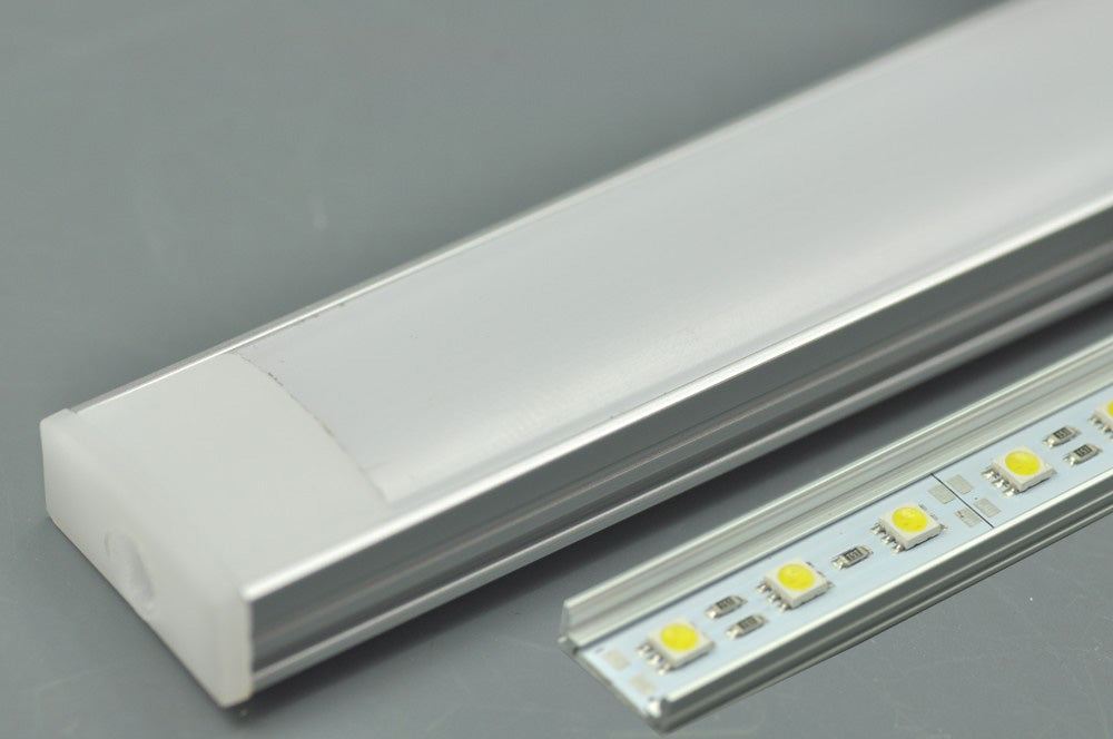 Slim 8mm Thin LED Aluminium Extrusion Recessed U LED Aluminum Channel 1 meter(39.4inch)  LED Profile