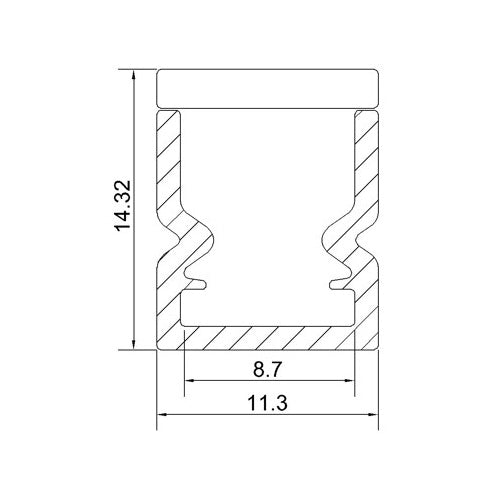 LED Aluminium Extrusion Recessed LED Aluminum Channel 1 meter(39.4inch)  LED Profile
