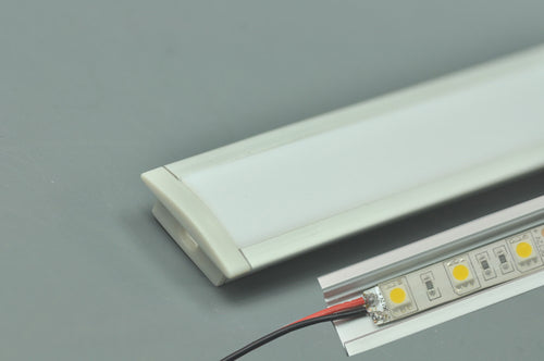 0.5 meter 19.7" LED Aluminium Super Slim 8mm Extrusion Recessed LED Aluminum Channel   LED Profile  With Flange