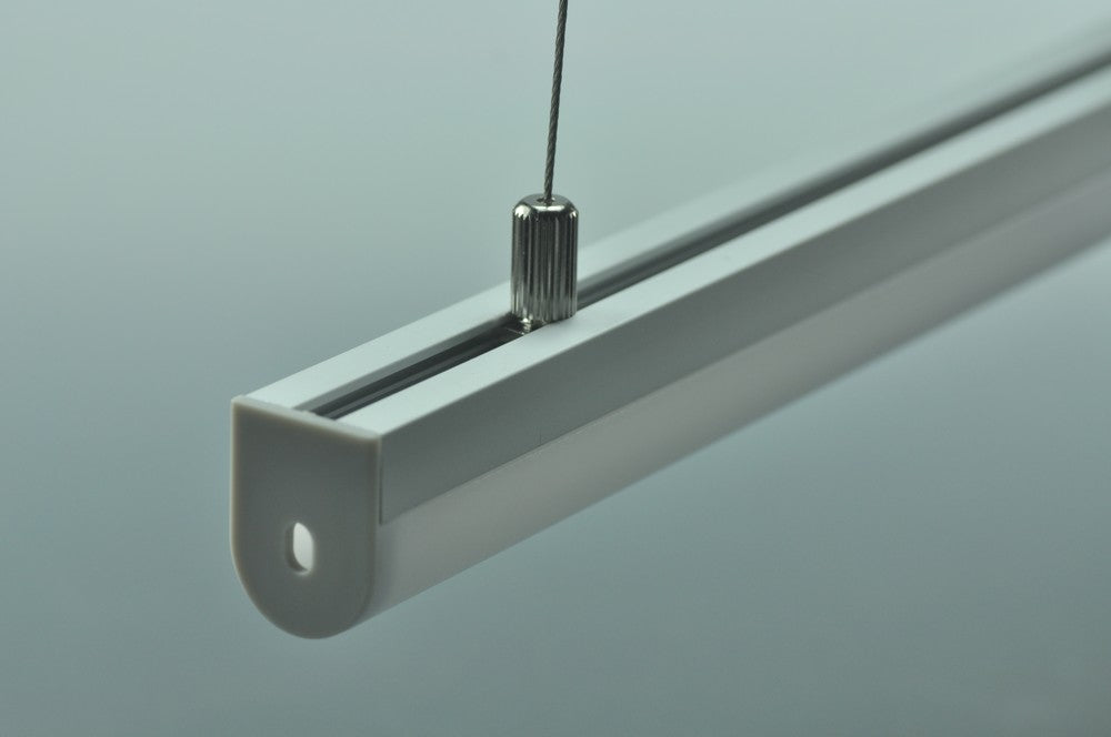 2meter Simple Line LED Aluminium Channel System LED Droplight Support max 16.7mm Double 5050 led strip  light Replace fluorescent tube
