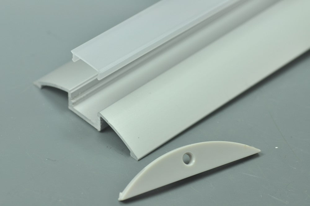 Double Wings LED Aluminium Extrusion Recessed LED Aluminum Channel 1 meter(39.4inch)  LED Profile