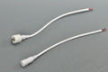 Waterproof  White LED Strip DC Connector Female and Male 5.5mm x 2.5mm(2.1mm) For strip light power supply connector